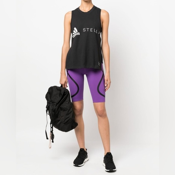 Stella McCartney TruePace Cycling Shorts Purple NEW - Picture 2 of 5